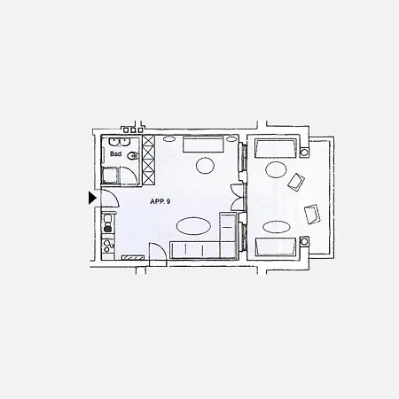 Apartament Kaiservillen Heringsdorf - 1-raum-appartement Mit Balkon Ik9 *